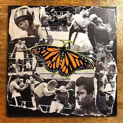 MUHAMMAD ALI Pop Art Butterfly “The Sting  12x12 ORIGINAL Mixed Media Masonite • $65