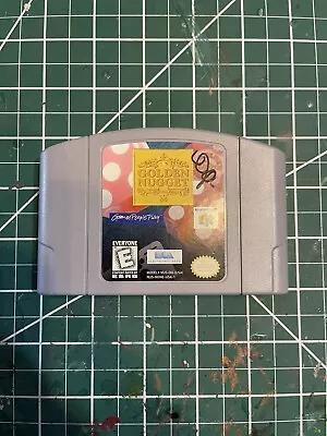 Golden Nugget 64 (Nintendo 64 1998) N64 Authentic Cartridge Only  • $5