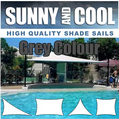 $75 • Buy Multi Size Heavy Duty Shade Sail In Grey