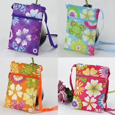 Premium Fabric CrossBody Phone Bag Purse Wallet Phone Shoulder Bag Change Bag  • £3.69