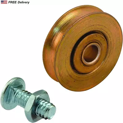 Sliding Door Roller 2 Pack Steel Ball Bearing Patio Glass Opening Grooved Wheels • $10.99