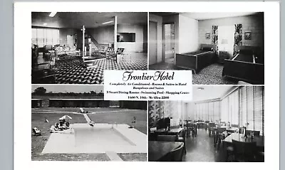 FRONTIER HOTEL C1950 Mcallen Tx Real Photo Postcard Rppc Texas Multiview History • $13.65