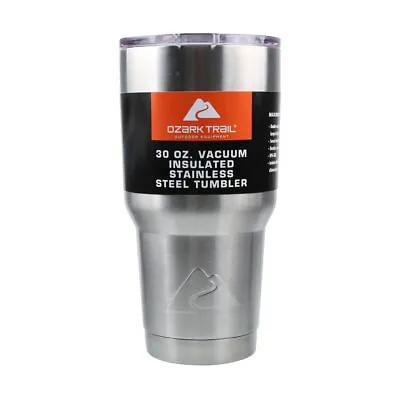 $12.99 • Buy New Ozark Trail 30 Oz Vacuum Insulated Stainless Steel Tumbler (Scratch & Dent)