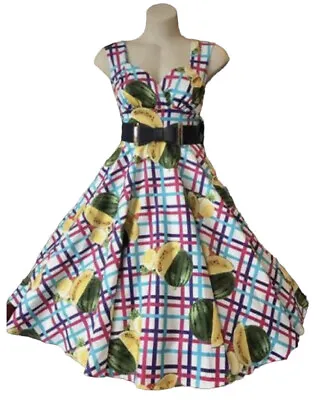 GiGi's Size 10 Retro Swing 50s Style Dress RRP $199 Rock N Roll • $60