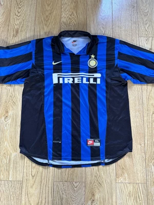 £16 • Buy Inter Milan 1998-99 Home Shirt - Ronaldo 9 - Men's XL Rare Original Nike