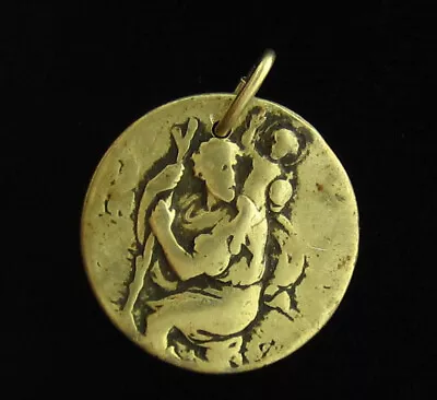 Vintage Saint Christopher Medal Religious Holy Catholic • $10.39