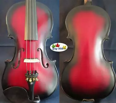 Black-red Color Full Size Electric Violin 4/4 Acoustic Violin Free Case Bow • $179