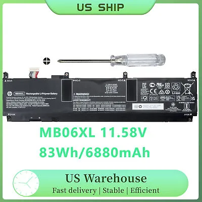 Genuine MB06XL OEM Battery For HP Zbook Studio G7 G8 L78553-005 HSTNN-IB9E 83Wh • $40.99