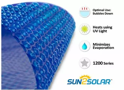 Sun2Solar 20' X 36' Rectangle Swimming Pool Solar Blanket Cover - 1200 Series • $184.92