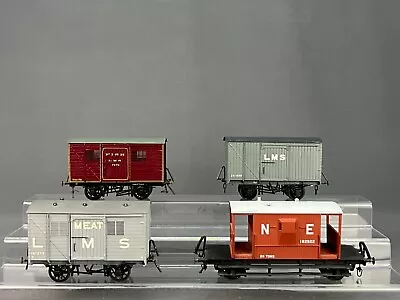 4 Lawrence Scale Model O Gauge M&GN 1987 Fitted Van/Wagon Train Cars • $495