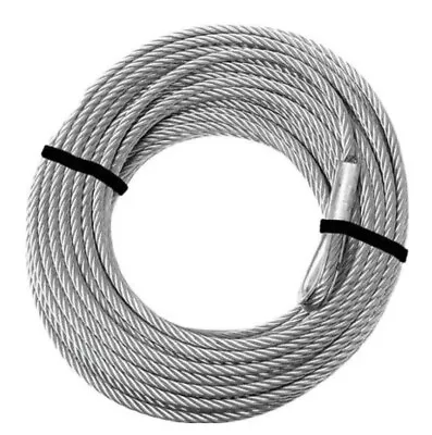 KFI Replacement Winch Steel Cable Rope 2500-3500 LB 3/16  X 45.9  ATV UTV • $26.95