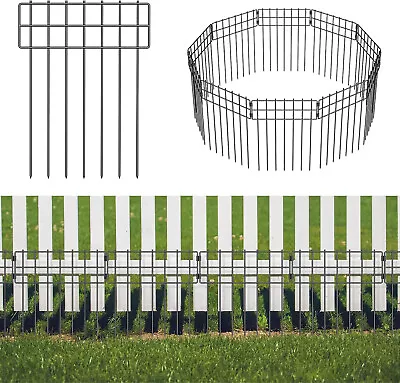 10 Pack Animal Barrier Fence 17in(H) X 10Ft(L) No Dig Garden Decorative Fencing • $19.99