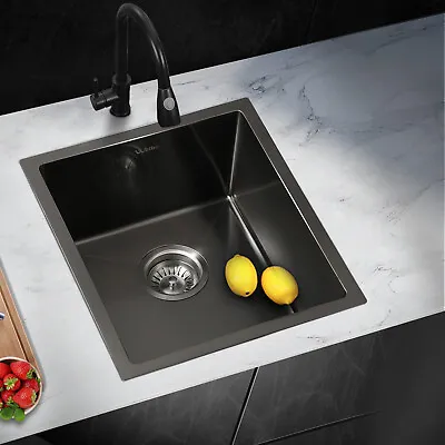 Welba Kitchen Sink Basin Stainless Steel Bathroom Single Nano 44X38CM • $87.92