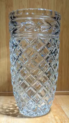 Heavy Crystal 8  Vase - Possible Waterford But Cannot See Waterford Mark • $49.99