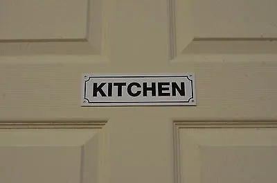 KITCHEN Sign Or Sticker 190x58mm Hotel Canteen Guesthouse B&b Restaurant Cafe • £1.39