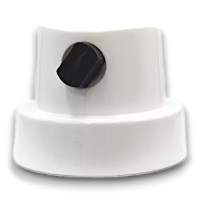 Transversal White Wide Calligraphy Cap 3  Spray 360 Rotation Spray Paint Caps • $3.50