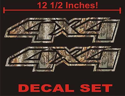 4x4 Truck Decals REAL TREE CAMOUFLAGE  (Set) For Chevrolet Silverado CAMO CHEVY • $13.99