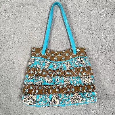 Vera Bradley  Totally Turq Turquoise   Cha Cha Handbag Purse • $24.99