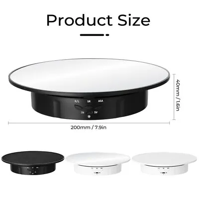 3 Speeds Electric Rotating Display Stand 360 Degree Turntable Jewelry Holder • $37.66