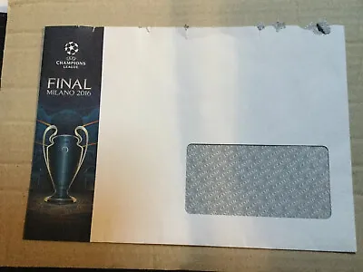 Ufficial Envelope Real Madrid - Atletico Uefa Final Champions League 2016 Milano • £2.87