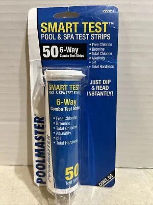 Poolmaster Smart Test Swimming Pool Spa & Hot Tub (50) 6-Way Test Strips 22212 • $9.99