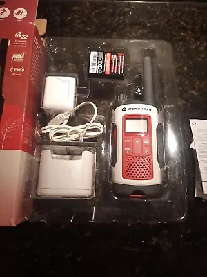 Motorola Talkabout T480 Two-Way Radio Emergency Weather W/ Caddy Charger Instruc • $25