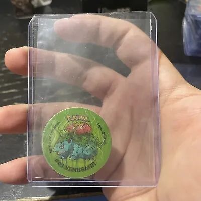 POKEMON 3D TAZOS 1999 Official Simba Nintendo Stamped & Licensed Bulbasaur MINT • $7