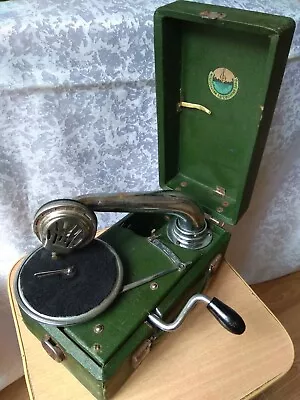 RARE Old Vintage RETRO Portable Gramophone Phonograph Patephone USSR SOVIET • $499