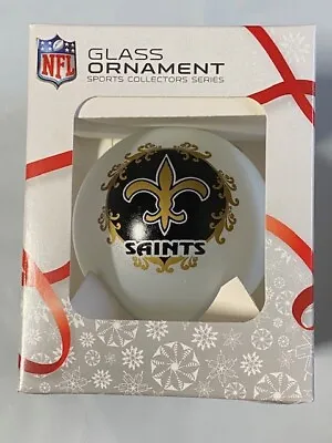 $11.66 • Buy New Orleans Saints Glass Ball Ornament Christmas Tree Holiday - Large 3.25  New!