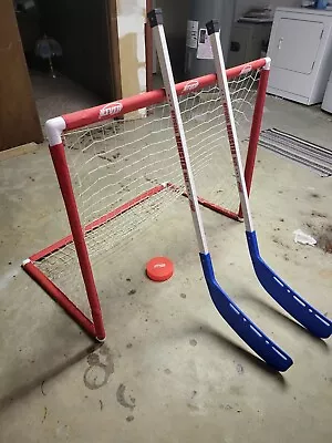 Street Hockey Goal Net Sticks Puck By Kever Sportcraft All PVC Plastic Not Steel • $55