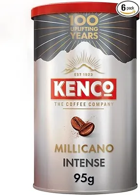 Kenco Millicano Intense Instant Coffee 95g (Pack Of 6 Tins Total 570g) • £20.99