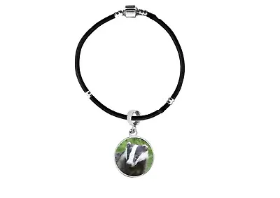$10.75 • Buy Badger Codec40 Dome Charm On Silver Faux Leather Bracelet Or Charm