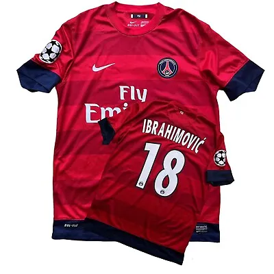 2012-13 Paris Saint-Germain Nike Away Football Shirt #18 Ibrahimovic - M Zlatan • £89.99