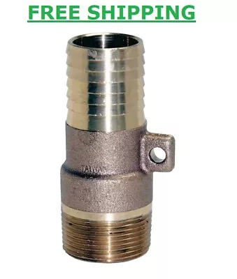 Pipe Adapter Insert Barb Reducing 1-1/4  Male NPT Connect PVC Pipe To Barbed End • $23.09