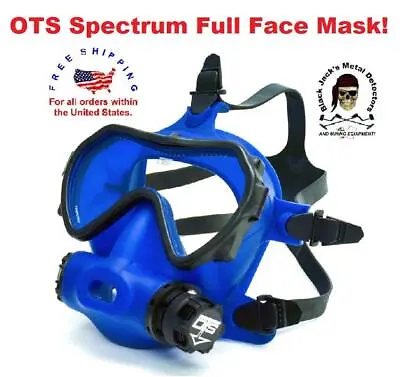 OTS Spectrum Full Face Mask - Blue - Ocean Technology Spectrum - Scuba Dive! • $459