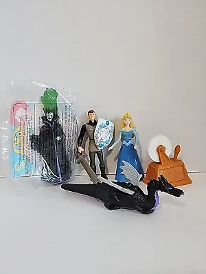 Sleeping Beauty 1996 McDonald’s Happy Meal Toys Prince Phillip Maleficent Dragon • $16