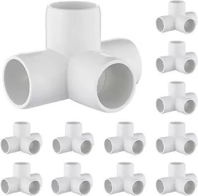 4 Way PVC Fittings 3/4 Inch[12 Pack ] Furniture Grade Pipe Connector PVC Elbow  • $26.97