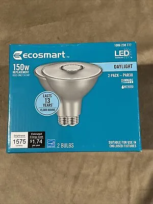 Ecosmart 150w Replacement 1006238777 Par 38 Daylight Floodlight 2 Bulbs • $15.99