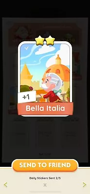 Monopoly Go Bella Italia • $2.50