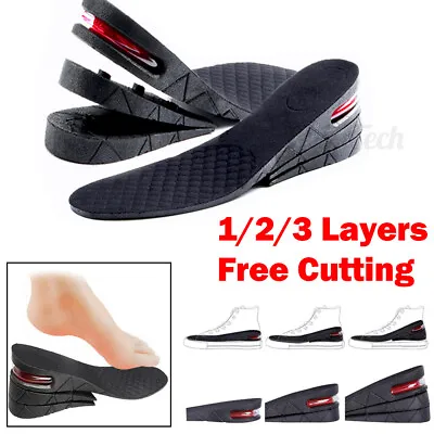 Men Women Shoe Insoles Invisible Height Increase Heel Lift Taller Inserts Pad US • $7.01