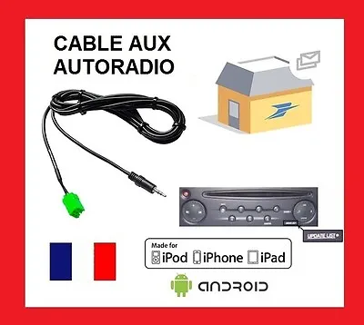 £11.74 • Buy Cable Aux IN Mp3 Renault Car Stereo Udapte List 6 Pins IPHONE Ipod Clio Megane 2