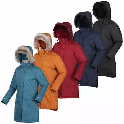 £39.57 • Buy Regatta Womens Lyanna Jacket Waterproof Breathable Parka Coat Fur Trim Hood