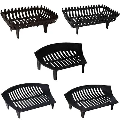 £47.99 • Buy Cast Iron Fire Grate Fireside Log Basket Fireplace Holder By Home Discount
