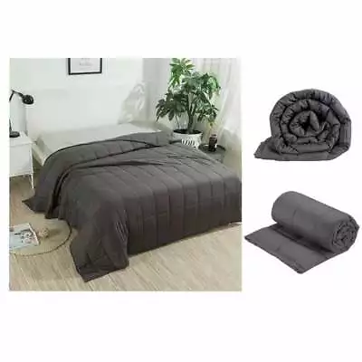 Weighted Blanket Stress Relieving - Anthracite 150 X 200cm 7KG  • $59.99