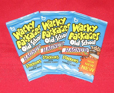 Wacky Packages Old School 2 Unopened 3 Packs In Excellent Condition • $11.95