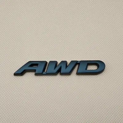 3D Metal Matte Black AWD Letters Logo Badge Car Rear Trunk Emblem Sticker Decal • $4.99