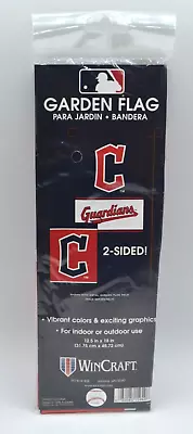 Cleveland Guardians Flag New 12.5X18 Garden Flag Double Sided Logo MLB WinCraft • $12