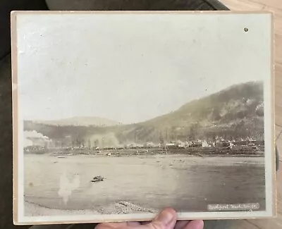 Rare Big Mounted Photo Of Northport Washington & Smelter Circa 1898 • $0.99