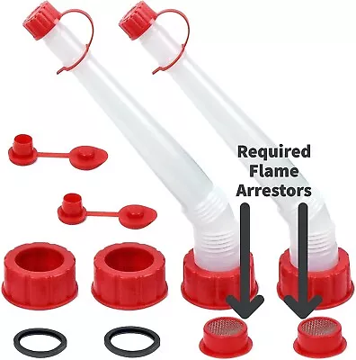 CM Concepts® Orig. Replacement Gas Fuel Can Long Spout (Nozzle) Vent Kit-2 Kits • $14.99