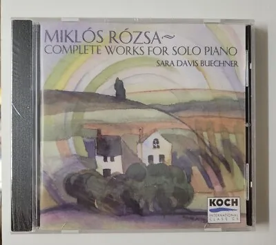 NEW Miklos Rozsa Complete Works For Solo Piano CD 1999 Koch Buechner Classical • $32.74